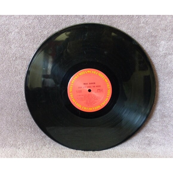 Mac Davis Stop and Smell The Roses LP Vinyl 1974 Columbia KC 32582 Folk Country - Picture 12 of 13